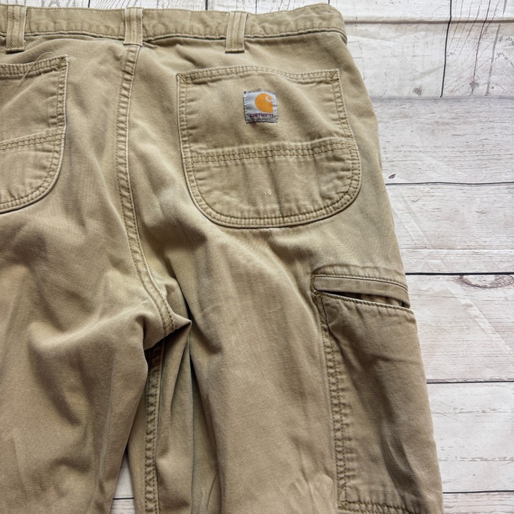 Carhartt‎ Relaxed Fit Workwear Pants Khaki Beige RN 14806 Men's Size 36x34 - Picture 14 of 15